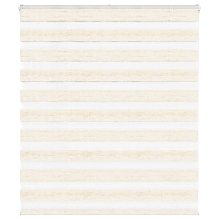 Vidaxl Zebra Roller Blind 120x100 cm Staubbreite 115,9 cm Marmerbeige
