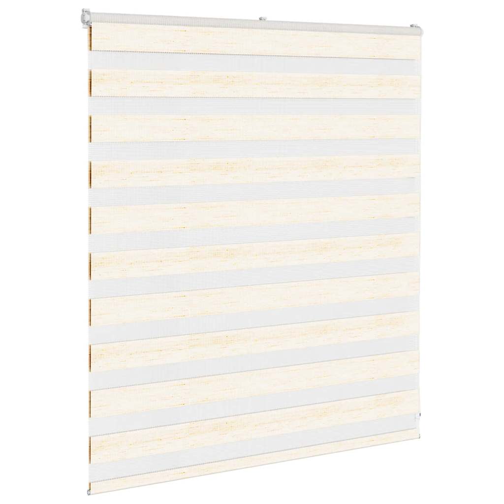 Vidaxl Zebra Roller Blind 120x100 cm Staubbreite 115,9 cm Marmerbeige