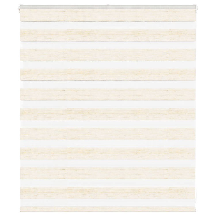 Vidaxl Zebra Roller Blind 125x100 cm Stoffbreite 120,9 cm Marmerbeige