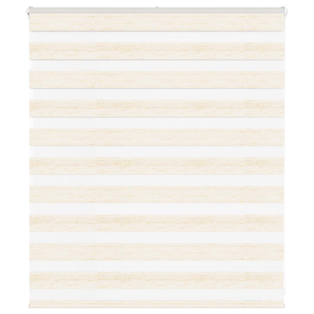 Vidaxl Zebra Roller Blind 135x100 cm Staubbreite 130,9 cm Marmerbeige