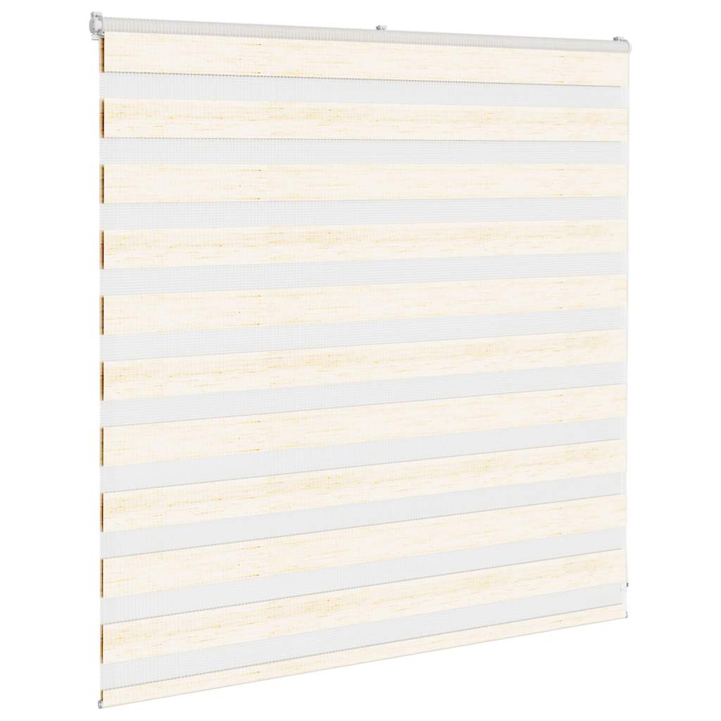 Vidaxl Zebra Roller Blind 140x100 cm Staubbreite 135,9 cm Marmerbeige