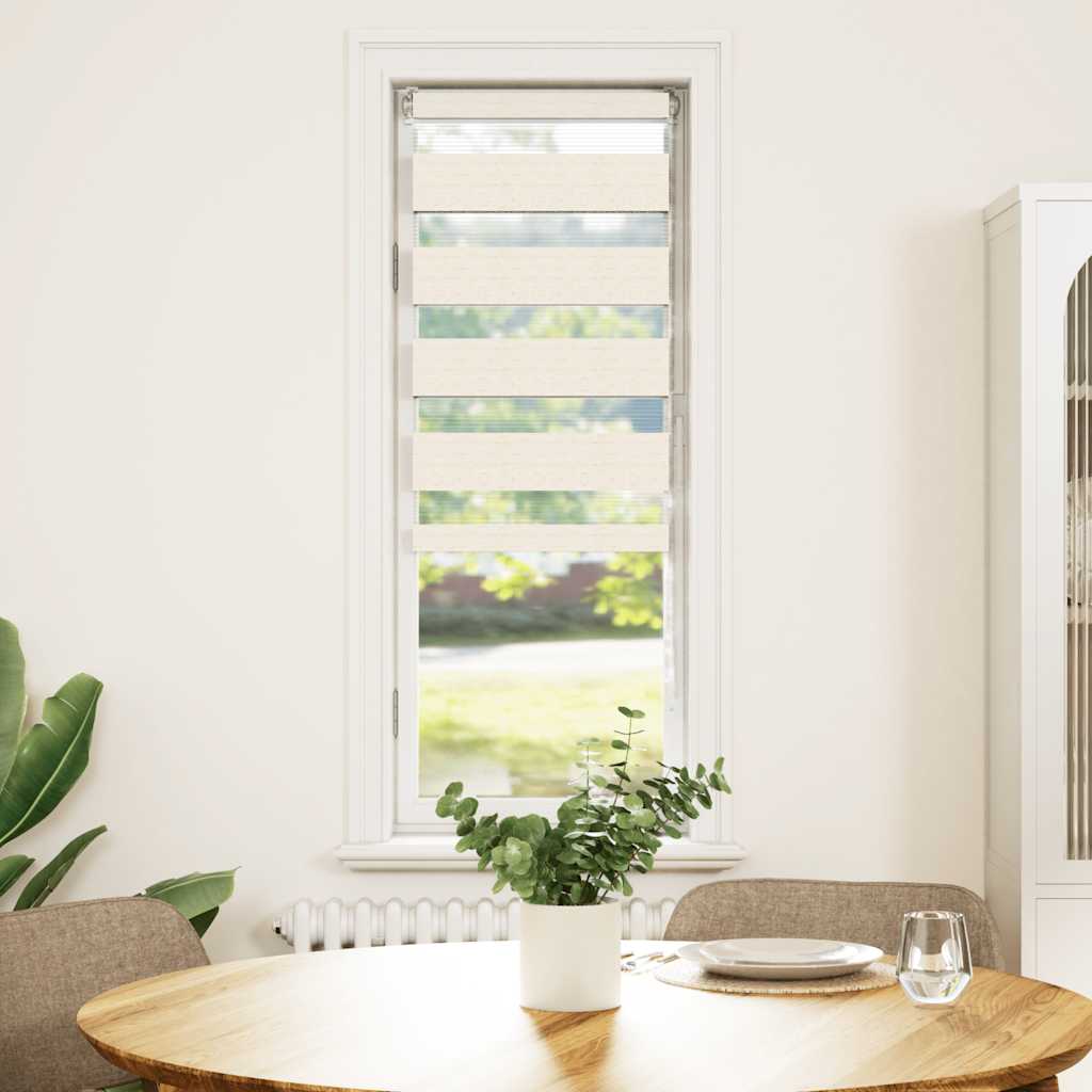 Vidaxl Zebra Blind 45x150 cm Staubbreite 40,9 cm Polyester Marmerbeige