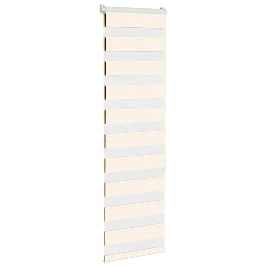 Vidaxl Zebra Blind 45x150 cm Staubbreite 40,9 cm Polyester Marmerbeige