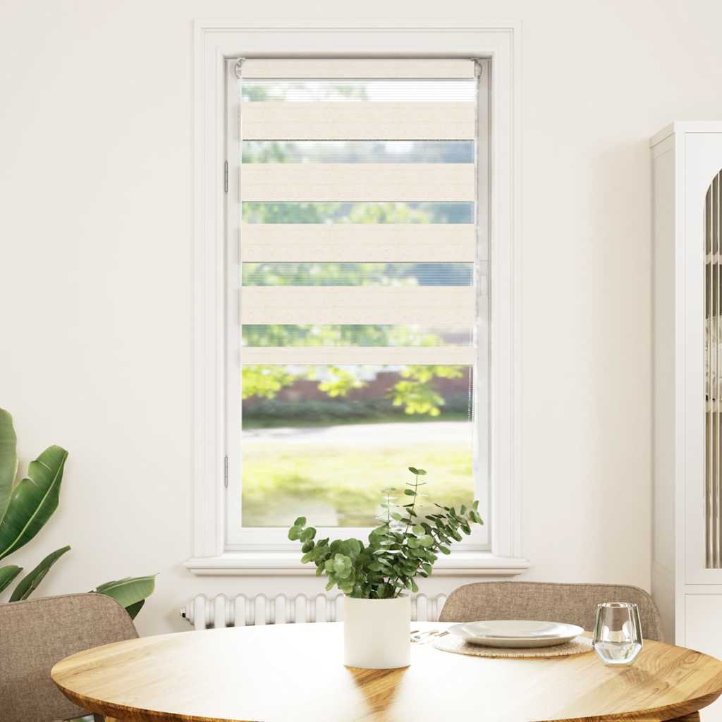 Vidaxl Zebra Blind 55x150 cm Staubbreite 50,9 cm Polyester Marmerbeige