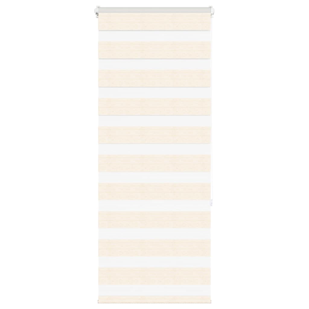 Vidaxl Zebra Roller Blind 65x150 cm Staubbreite 60,9 cm Marmerbeige