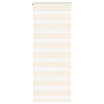 Vidaxl Zebra Roller Blind 65x150 cm Staubbreite 60,9 cm Marmerbeige