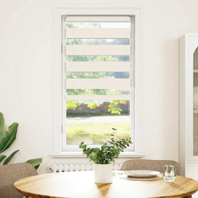 Vidaxl Zebra Roller Blind 65x150 cm Staubbreite 60,9 cm Marmerbeige