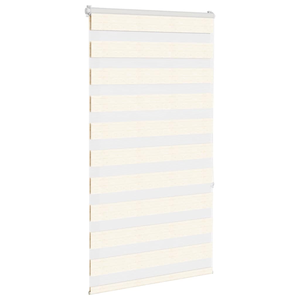 Vidaxl Zebra Roller Blind 75x150 cm Staubbreite 70,9 cm Marmerbeige