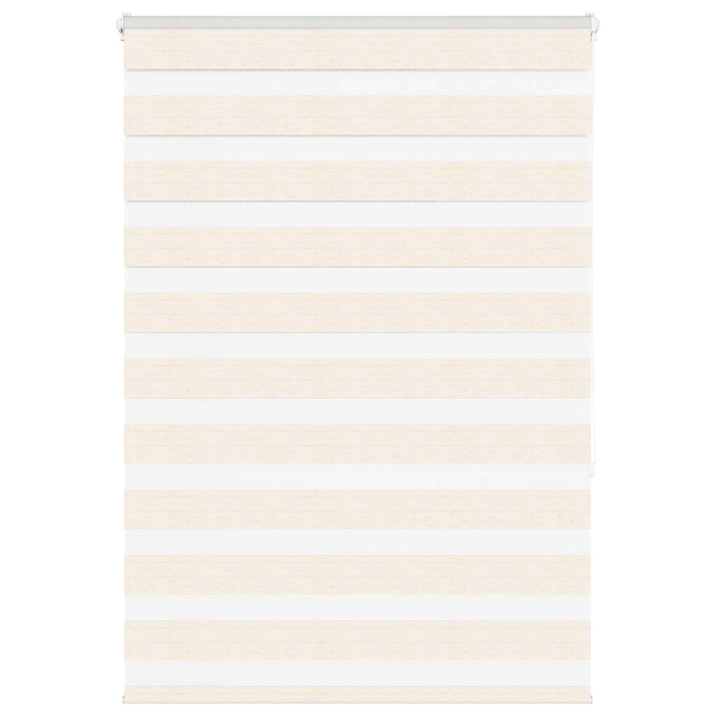 Vidaxl Zebra Roller Blind 95x150 cm Staubbreite 90,9 cm Marmerbeige