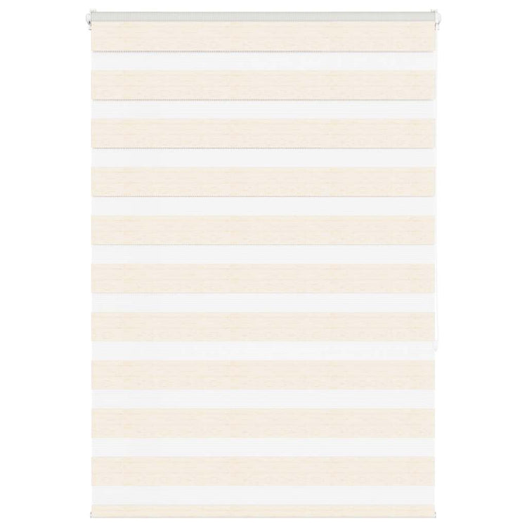 Vidaxl Zebra Roller Blind 95x150 cm Staubbreite 90,9 cm Marmerbeige