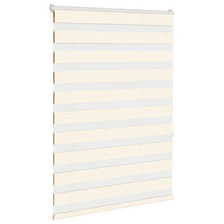 Vidaxl Zebra Roller Blind 95x150 cm Staubbreite 90,9 cm Marmerbeige