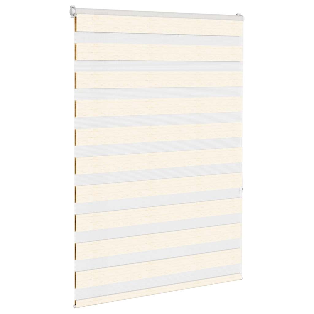 Vidaxl Zebra Roller Blind 100x150 cm Staubbreite 95,9 cm Marmerbeige