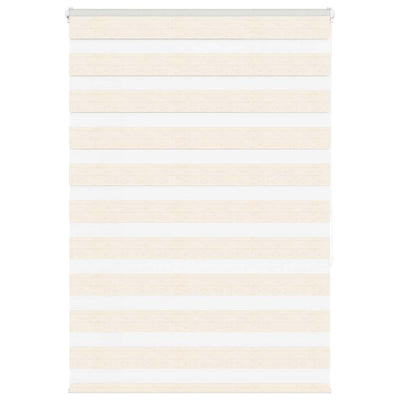 Vidaxl Zebra Roller Blind 110x150 cm Staubbreite 105,9 cm Marmerbeige