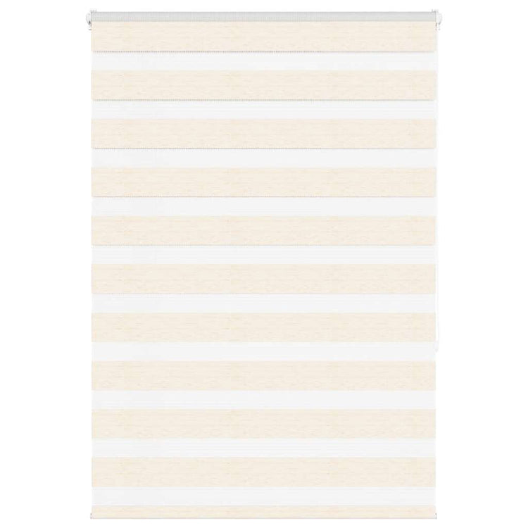 Vidaxl Zebra Roller Blind 115x150 cm Staubbreite 110,9 cm Marmerbeige