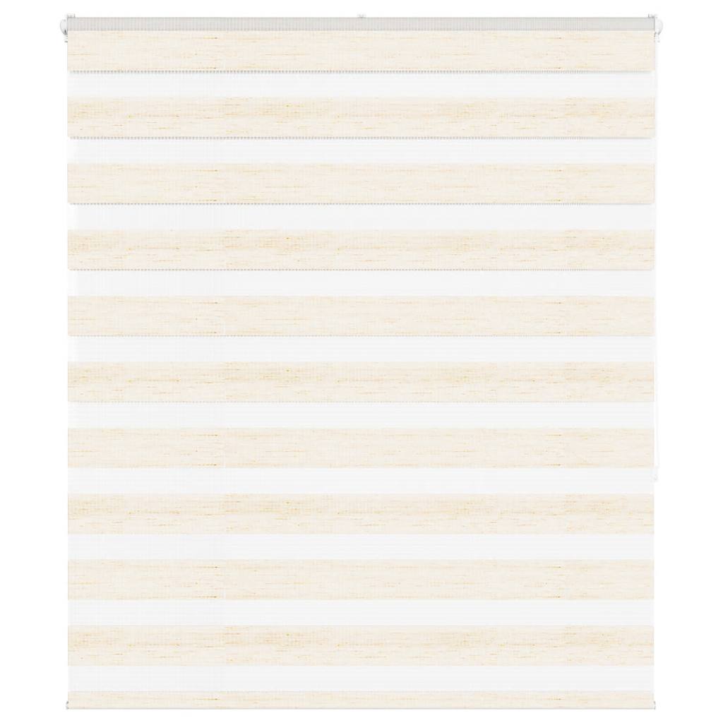 Vidaxl Zebra Roller Blind 120x150 cm Staubbreite 115,9 cm Marmerbeige