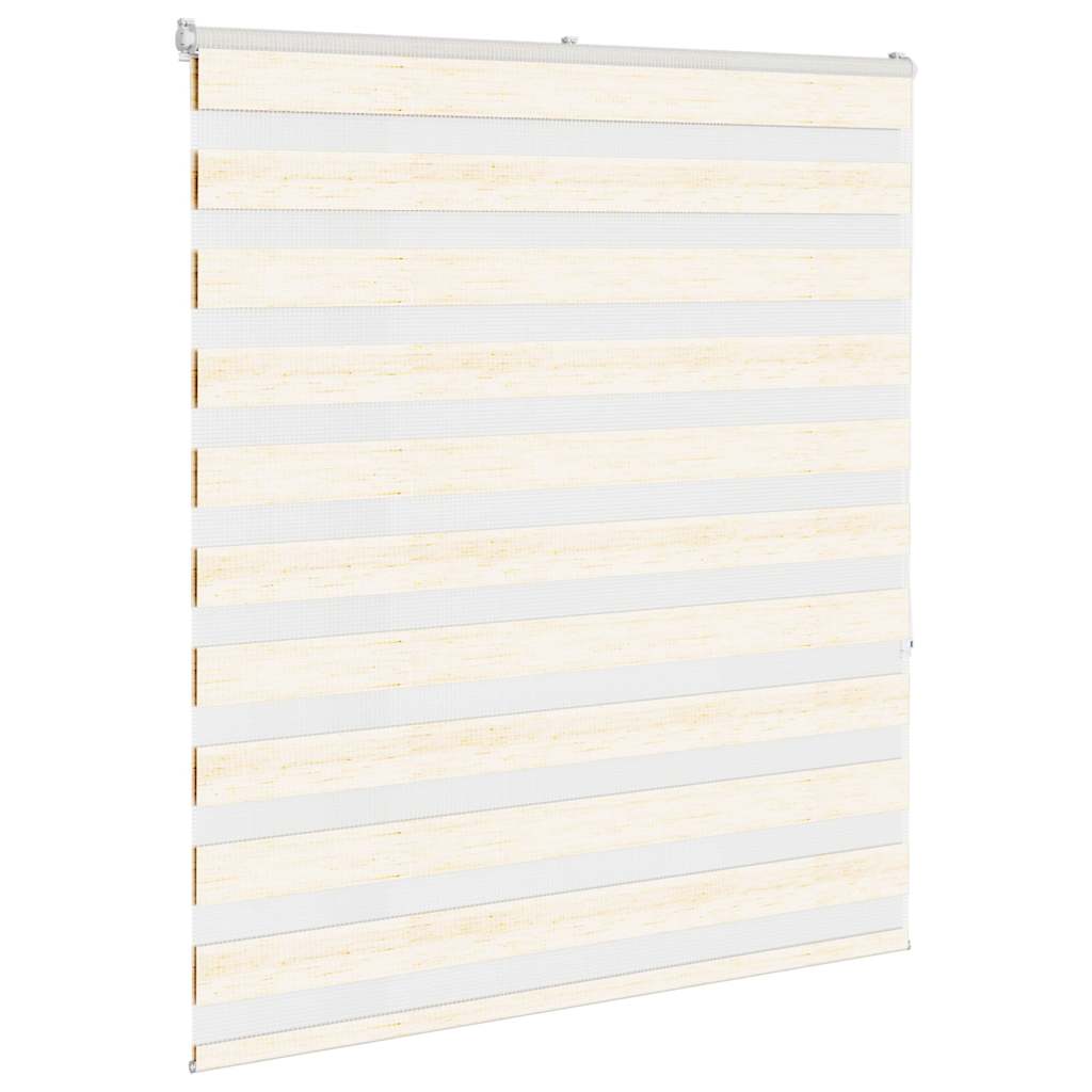 Vidaxl Zebra Roller Blind 120x150 cm Staubbreite 115,9 cm Marmerbeige