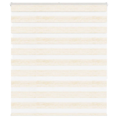 Vidaxl Zebra Roller Blind 130x150 cm Staubbreite 125,9 cm Marmerbeige