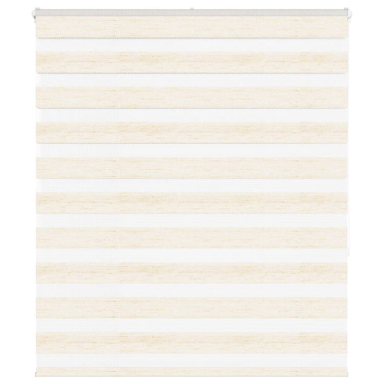 Vidaxl Zebra Roller Blind 130x150 cm Staubbreite 125,9 cm Marmerbeige