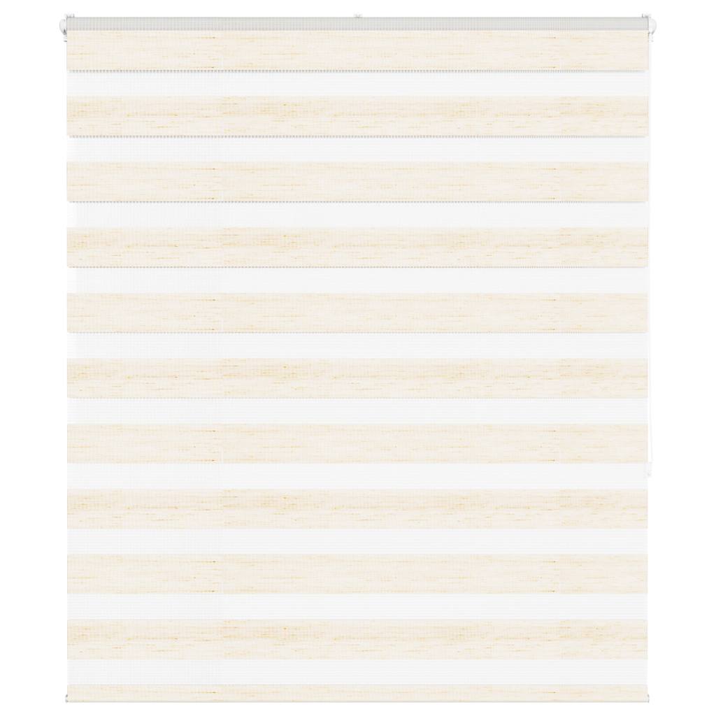 Vidaxl Zebra Roller Blind 135x150 cm Staubbreite 130,9 cm Marmerbeige