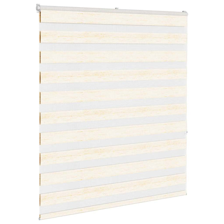 Vidaxl Zebra Roller Blind 135x150 cm Staubbreite 130,9 cm Marmerbeige