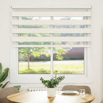 Vidaxl Zebra Roller Blind 140x150 cm Staubbreite 135,9 cm Marmerbeige