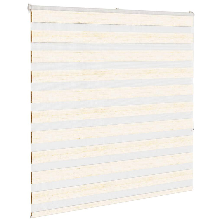 Vidaxl Zebra Roller Blind 140x150 cm Staubbreite 135,9 cm Marmerbeige