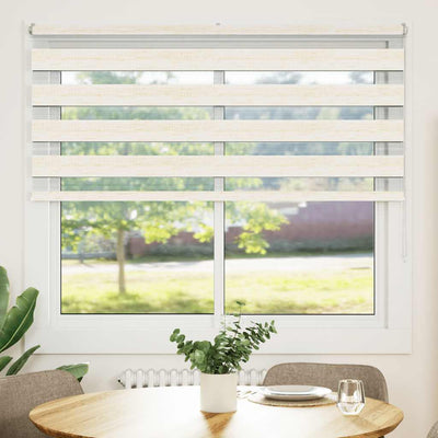 Vidaxl Zebra Roller Blind 165x150 cm Staubbreite 160,9 cm Marmerbeige