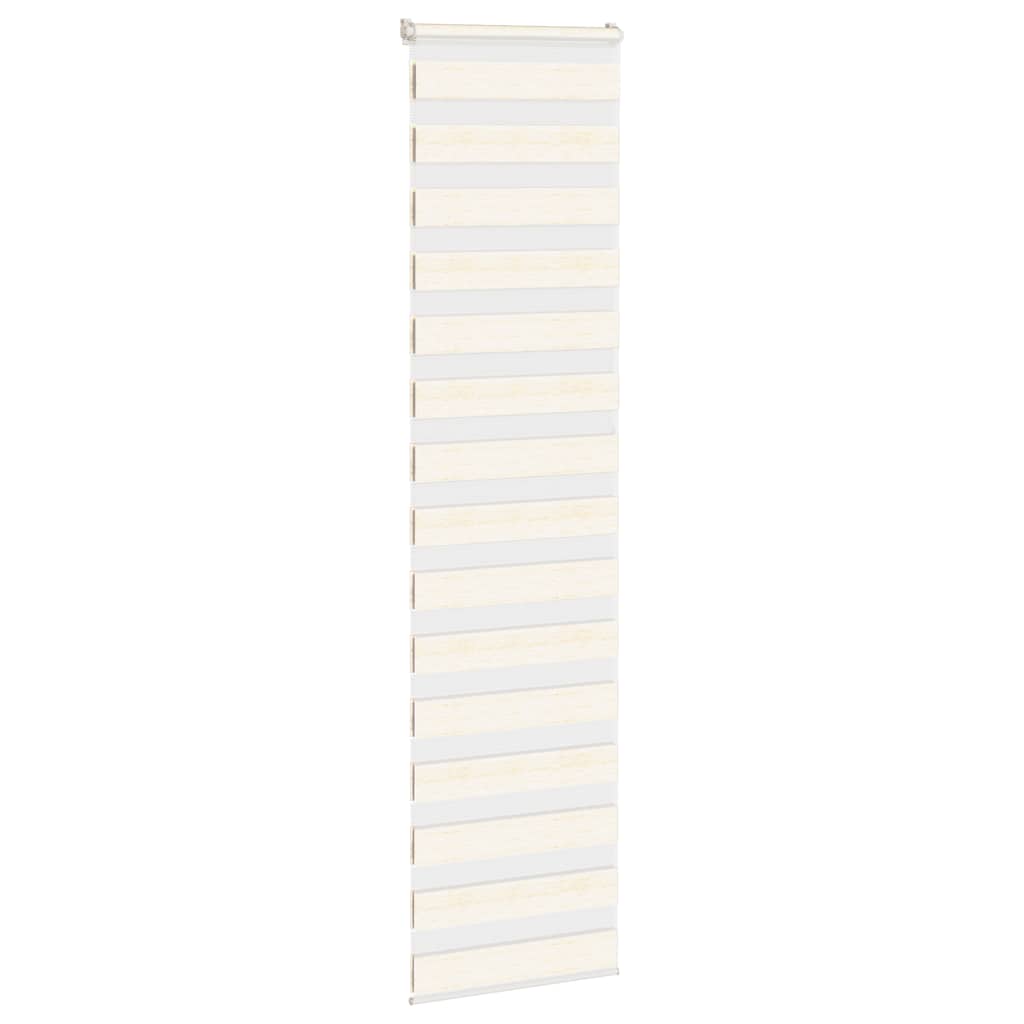 Vidaxl Zebra Roller Blind 55x200 cm Staubbreite 50,9 cm Marmerbeige