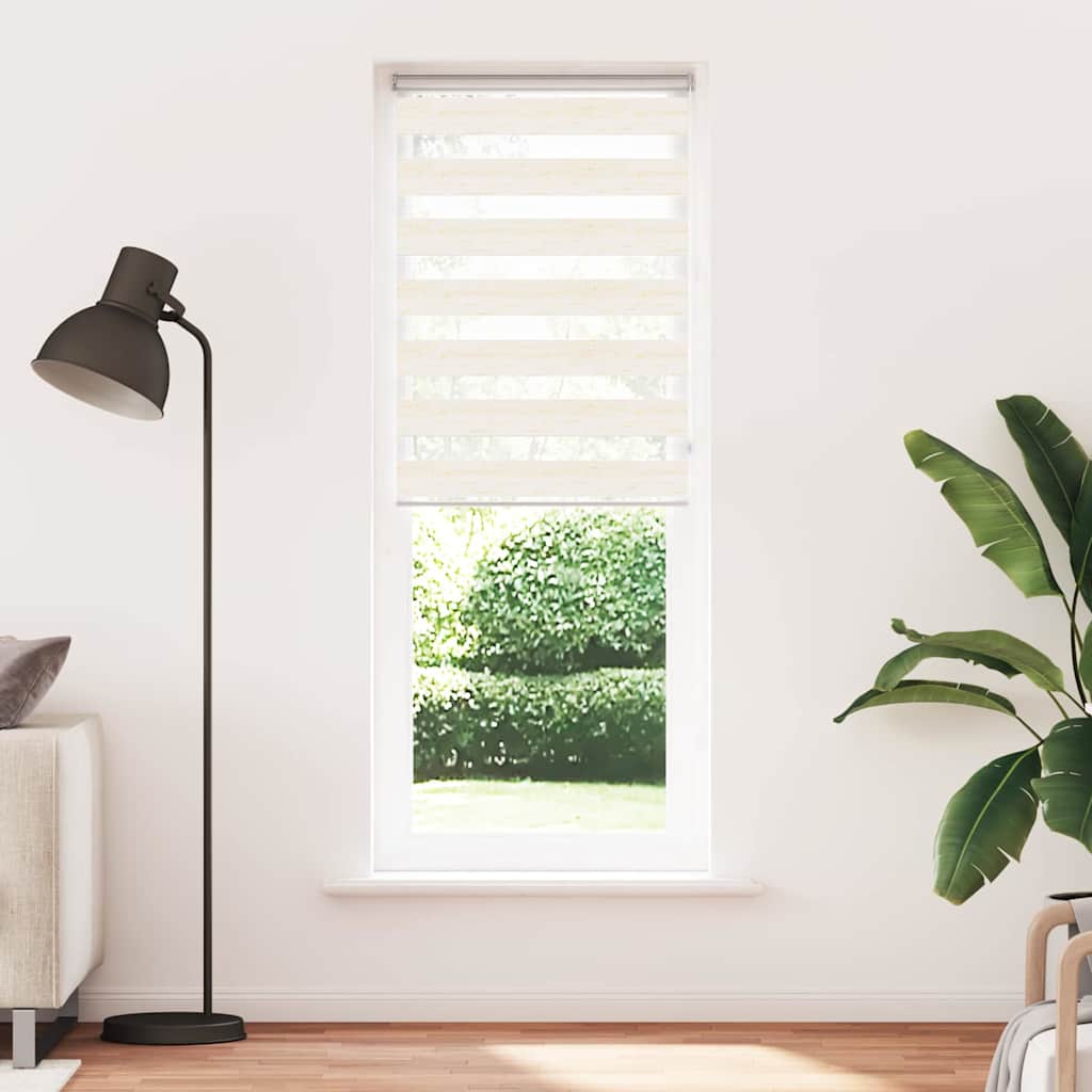 Vidaxl Zebra Roller Blind 70x200 cm Staubbreite 65,9 cm Marmerbeige