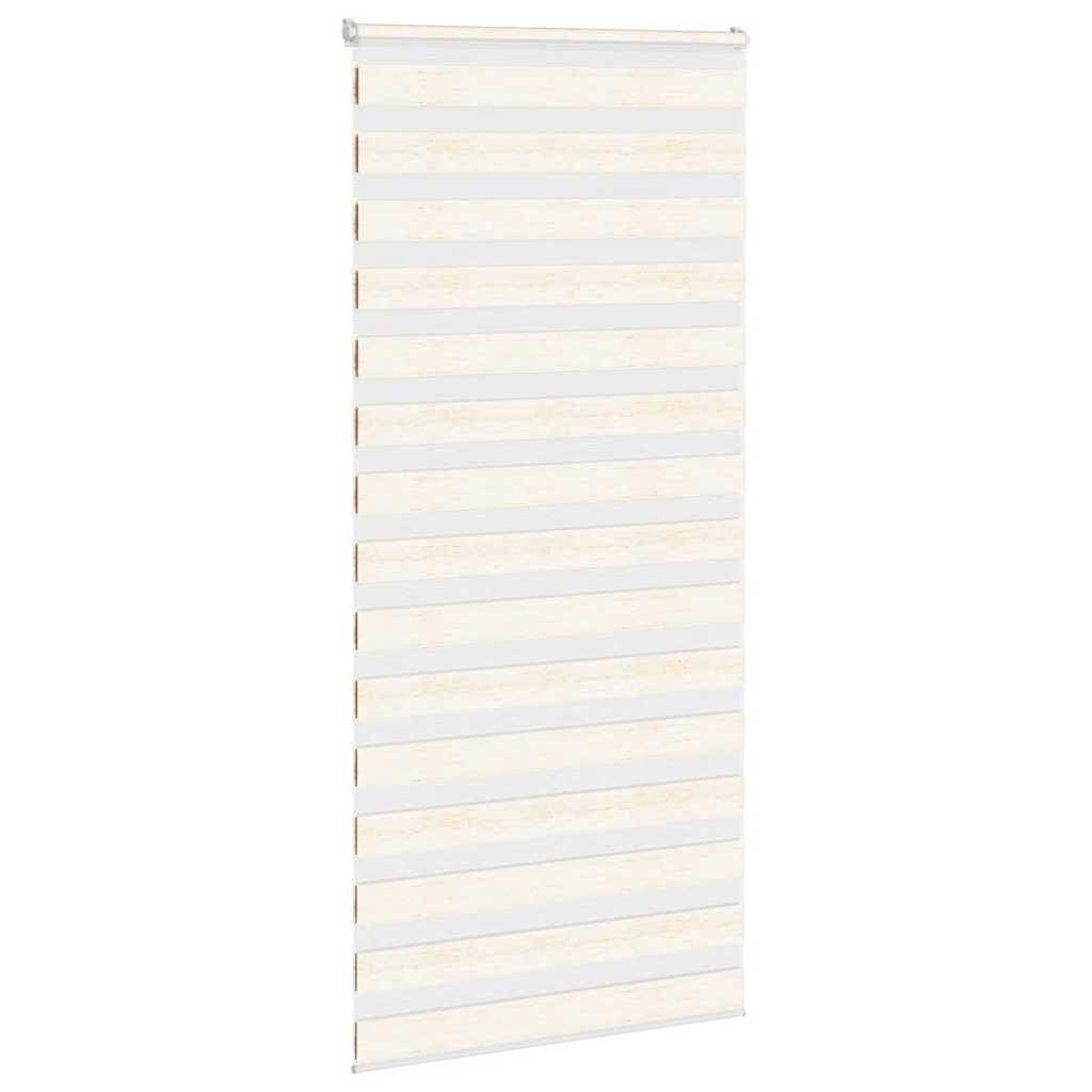 Vidaxl Zebra Roller Blind 100x200 cm Staubbreite 95,9 cm Marmerbeige