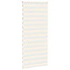 Vidaxl Zebra Roller Blind 110x200 cm Staubbreite 105,9 cm Marmerbeige