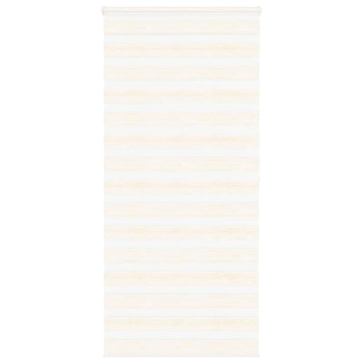 Vidaxl Zebra Roller Blind 115x200 cm Staubbreite 110,9 cm Marmerbeige