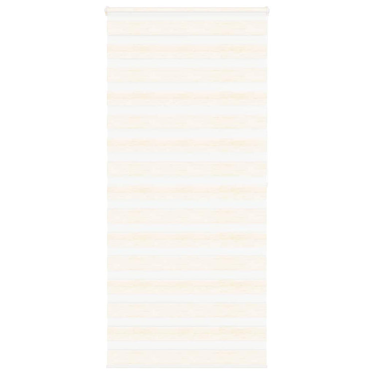 Vidaxl Zebra Roller Blind 115x200 cm Staubbreite 110,9 cm Marmerbeige