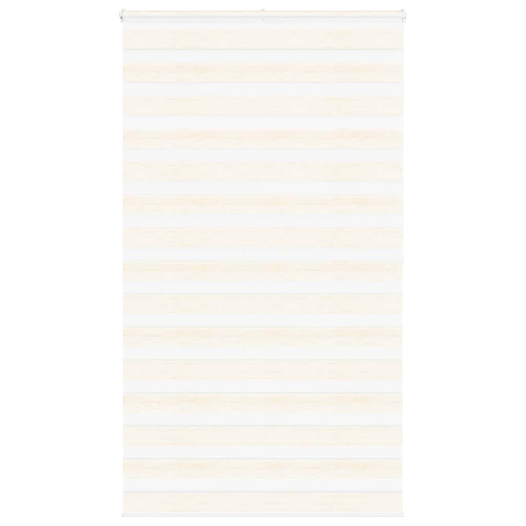 Vidaxl Zebra Roller Blind 135x200 cm Staubbreite 130,9 cm Marmerbeige