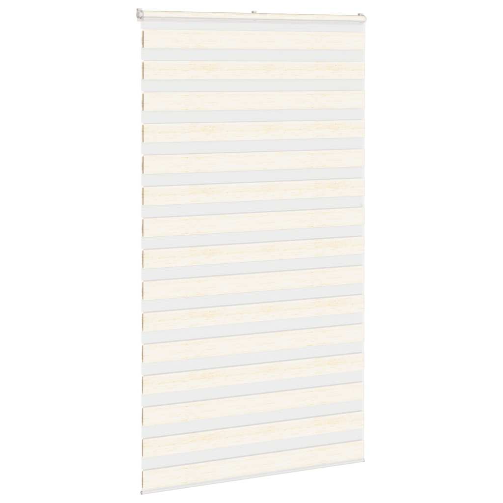 Vidaxl Zebra Roller Blind 135x200 cm Staubbreite 130,9 cm Marmerbeige