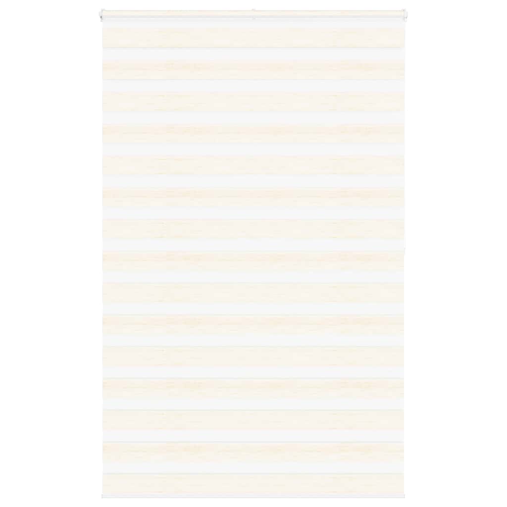 Vidaxl Zebra Roller Blind 140x200 cm Staubbreite 135,9 cm Marmerbeige