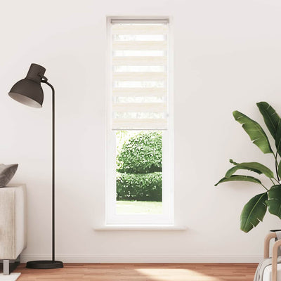 Vidaxl Zebra Roller Blind 55x230 cm Stoffbreite 50,9 cm Marmerbeige