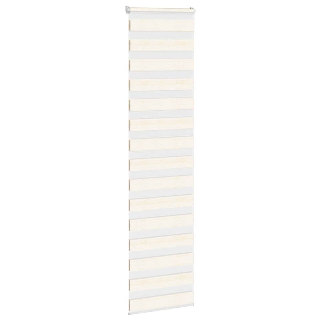 Vidaxl Zebra Roller Blind 60x230 cm Staubbreite Marmor Beige 55,9 cm