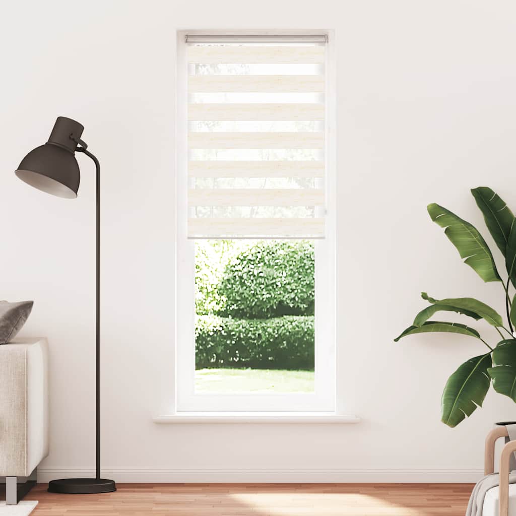 Vidaxl Zebra Blind 80x230 cm Staubbreite 75,9 cm Polyester Marmerbeige
