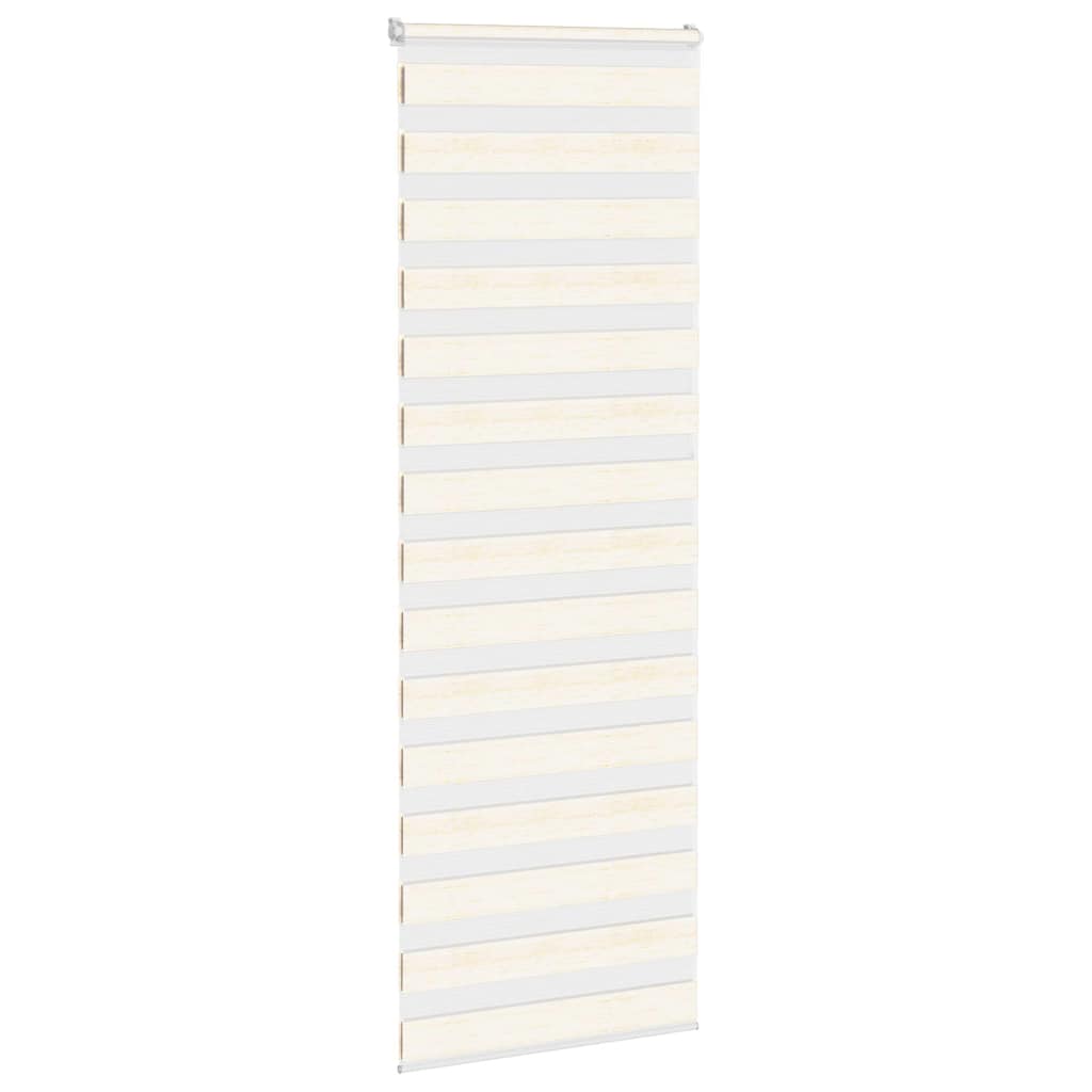 Vidaxl Zebra Roller Blind 85x230 cm Stoffbreite 80,9 cm Marmerbeige