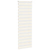Vidaxl Zebra Roller Blind 90x230 cm Stoffbreite 85,9 cm Marmerbeige