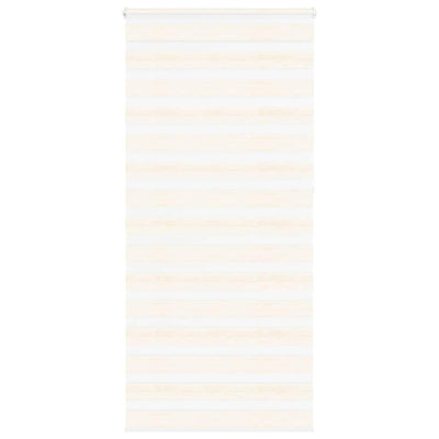 Vidaxl Zebra Roller Blind 95x230 cm Stoffbreite 90,9 cm Marmerbeige