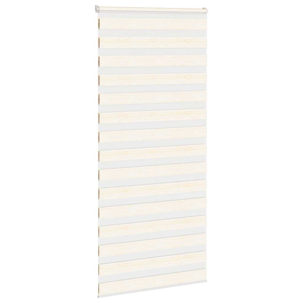 Vidaxl Zebra Roller Blind 95x230 cm Stoffbreite 90,9 cm Marmerbeige