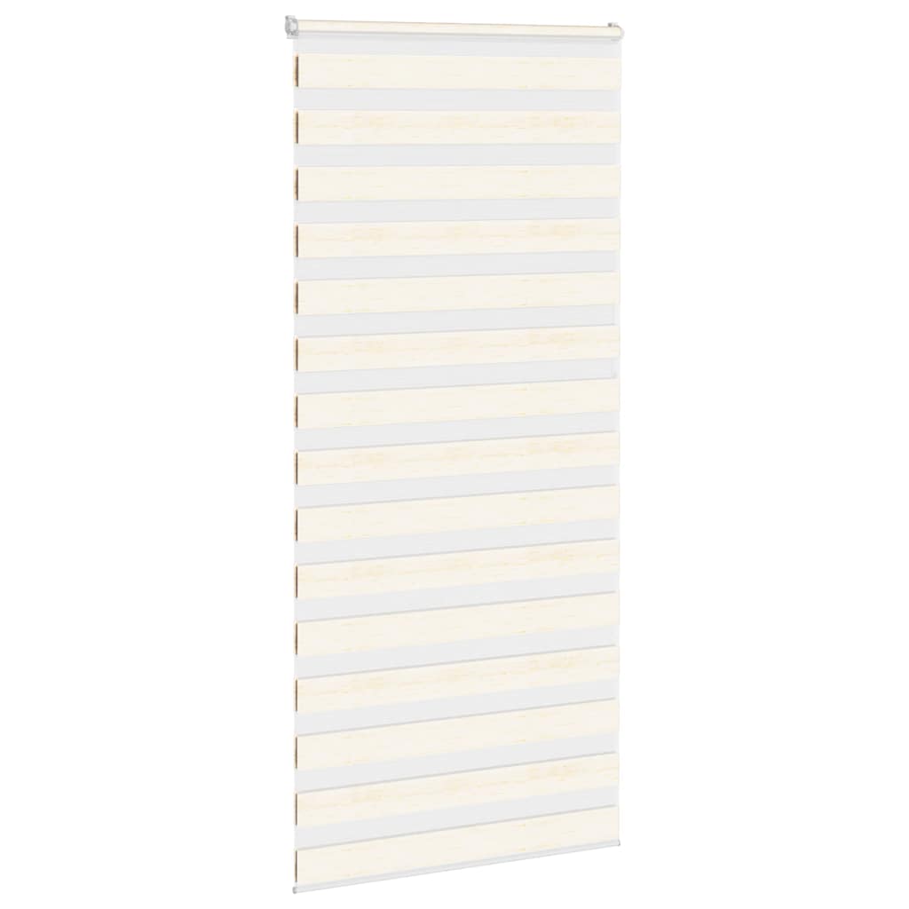 Vidaxl Zebra Roller Blind 100x230 cm Stoffbreite 95,9 cm Marmerbeige