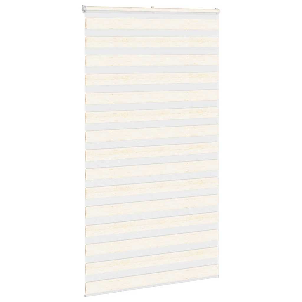 Vidaxl Zebra Blind 130x230 cm Staubbreite 125,9 cm Polyester MarbleBige