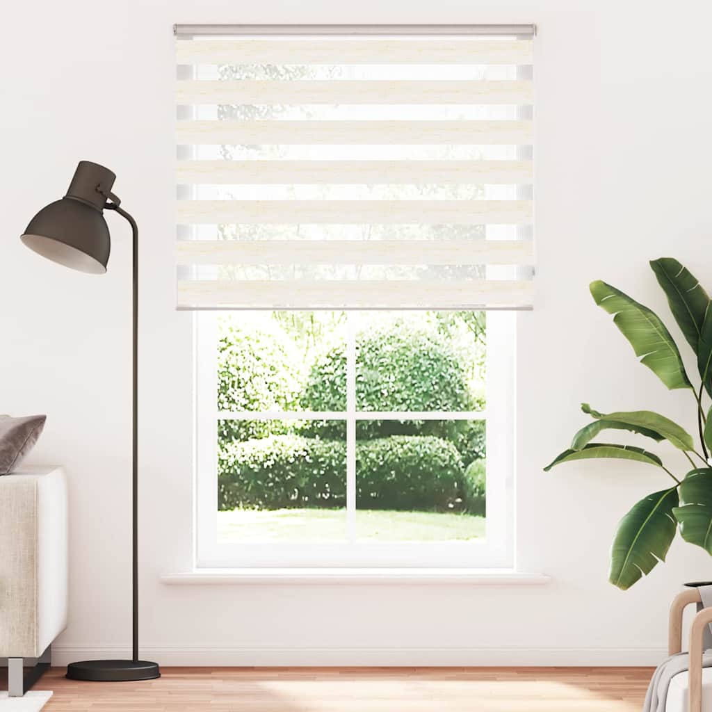 Vidaxl Zebra Blind 145x230 cm Staubbreite 140,9 cm Polyester MarbleBige