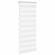 Vidaxl Zebra Roller Blind 55x100 cm Staubbreite 50,9 cm Polyester weiß - afbeelding 3