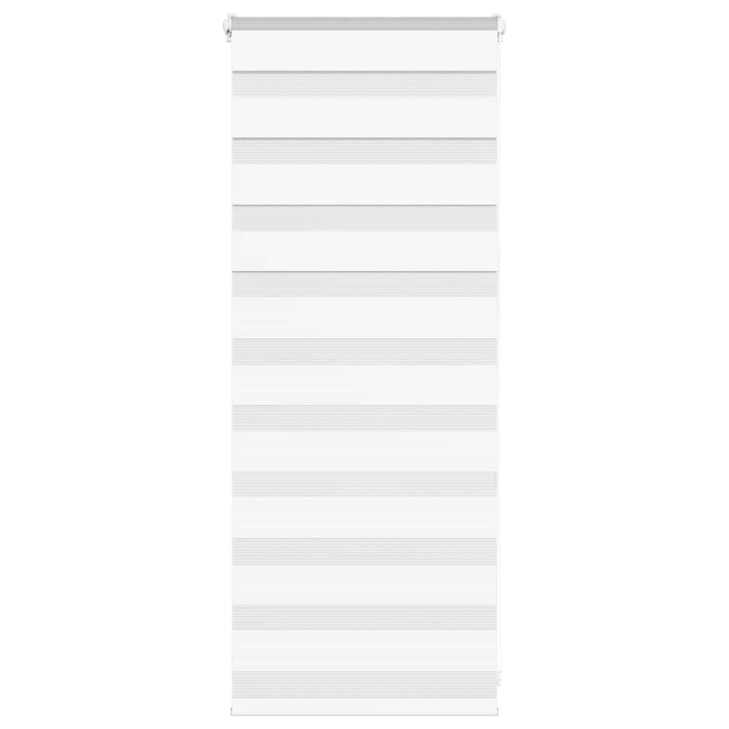 Vidaxl Zebra Roller Blind 60x100 cm Staubbreite 55,9 cm Polyester weiß