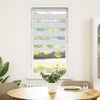 Vidaxl Zebra Roller Blind 65x100 cm Staubbreite 60,9 cm Polyester weiß