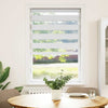 VidaXL Zebrarollo 75x100 cm Stoffbreite 70,9 cm Polyester weiß